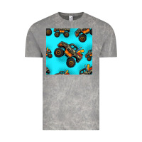 Cloud Rock monster truck pre teen seamless pattern Vintage Tee - HRA Design Shop