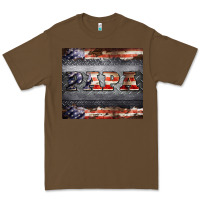 Cacao papa metal and american flag tumbler Premium Tee - BarkalooDesign