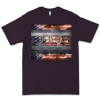 Plum papa metal and american flag tumbler Premium Tee - BarkalooDesign