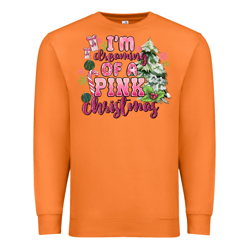Im Dreaming Of A Pink Christmas Premium Sweatshirt by MaliasSmallBusiness | Teevron
