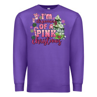 Purple im dreaming of a pink christmas Premium Sweatshirt - MaliasSmallBusiness