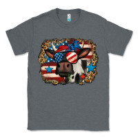 Charcoal Heather 4th of july cow Classic Tee - Jasminsmagicworld