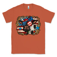 Copper 4th of july cow Classic Tee - Jasminsmagicworld