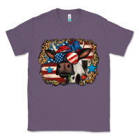Lavender 4th of july cow Classic Tee - Jasminsmagicworld