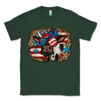 Sports Green 4th of july cow Classic Tee - Jasminsmagicworld