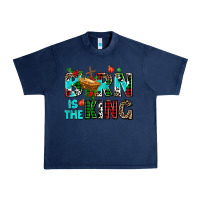 Navy born is the king Urban Heavy Tee - AdoDesignShop