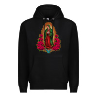 Black our lady of guadalupe Premium Hoodie - Jasminsmagicworld