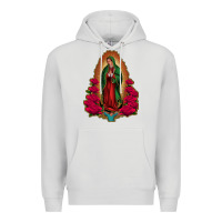 Dove Grey our lady of guadalupe Premium Hoodie - Jasminsmagicworld