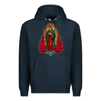 Navy our lady of guadalupe Premium Hoodie - Jasminsmagicworld