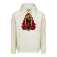 Oatmeal Heather our lady of guadalupe Premium Hoodie - Jasminsmagicworld