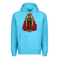 Ocean Blue our lady of guadalupe Premium Hoodie - Jasminsmagicworld