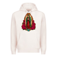 Pale Pink our lady of guadalupe Premium Hoodie - Jasminsmagicworld