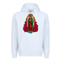 White our lady of guadalupe Premium Hoodie - Jasminsmagicworld