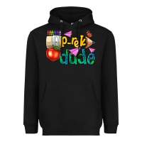 Black pre k school pencil dude Heavyweight Hoodie - NancyCooperArtShop