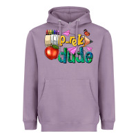 Lavender pre k school pencil dude Heavyweight Hoodie - NancyCooperArtShop