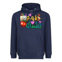 Navy pre k school pencil dude Heavyweight Hoodie - NancyCooperArtShop