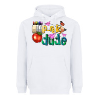 White pre k school pencil dude Heavyweight Hoodie - NancyCooperArtShop