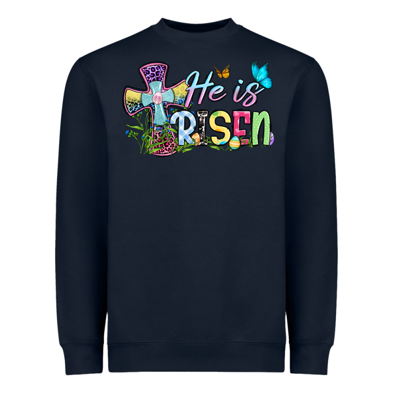 Easter Day He Is Risen Heavyweight Sweatshirt by OliviaCreatesArt | Teevron