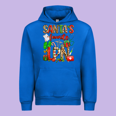 Santa's Favorite Lpn Urban Hoodie Designed By Texasbilliewilder