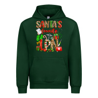 Forest Green santa's favorite lpn Urban Hoodie - texasbilliewilder