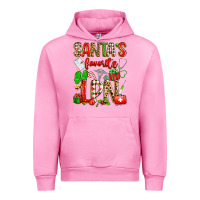 Fuchsia Pink santa's favorite lpn Urban Hoodie - texasbilliewilder