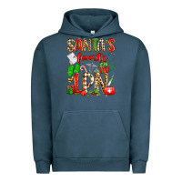 Pigment Midnight Navy santa's favorite lpn Urban Hoodie - texasbilliewilder