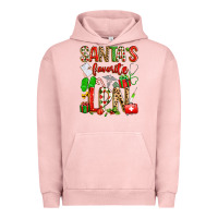 Pigment Salmon santa's favorite lpn Urban Hoodie - texasbilliewilder