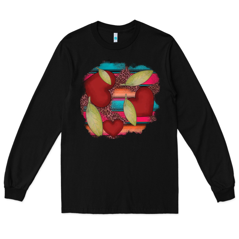 Heart And Serape Patches Long Sleeve Tee by AdoDesignShop | Teevron