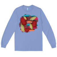 Colony Blue heart and serape patches Long Sleeve Tee - AdoDesignShop