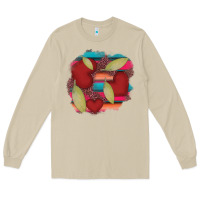 Mushroom heart and serape patches Long Sleeve Tee - AdoDesignShop