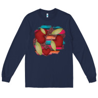 Navy heart and serape patches Long Sleeve Tee - AdoDesignShop