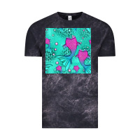 Cloud Black mermaid tail seamless pattern Vintage Tee - HRA Design Shop