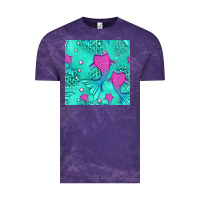 Cloud Purple mermaid tail seamless pattern Vintage Tee - HRA Design Shop