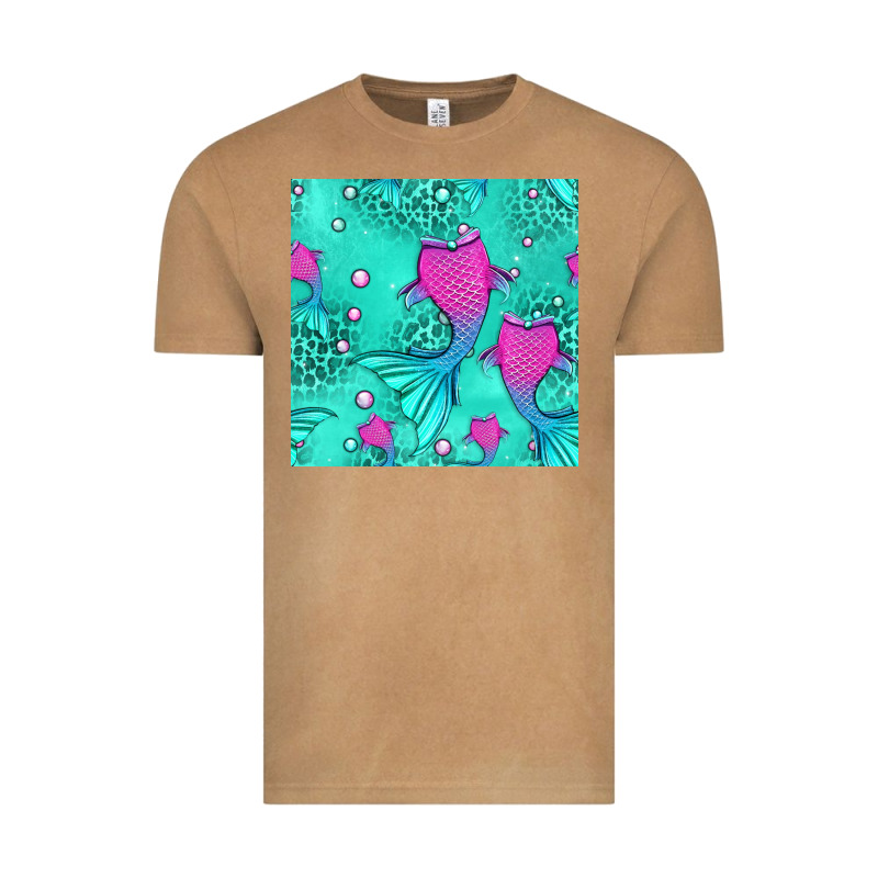 Mermaid Tail Seamless Pattern Vintage Tee by HRA Design Shop | Teevron