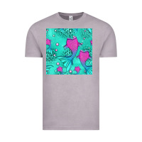 Vintage Zinc mermaid tail seamless pattern Vintage Tee - HRA Design Shop