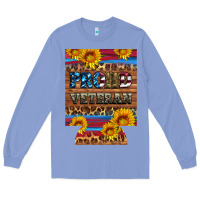 Colony Blue proud veteran  12 oz regular can cooler Long Sleeve Tee - Artiststas
