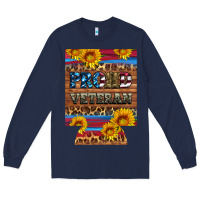 Navy proud veteran  12 oz regular can cooler Long Sleeve Tee - Artiststas