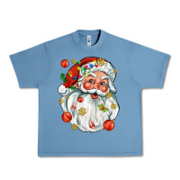 Pebble Blue santa with little christmas Urban Heavy Tee - AdoDesignShop