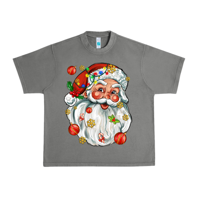 Santa With Little Christmas Urban Heavy Tee by AdoDesignShop | Teevron