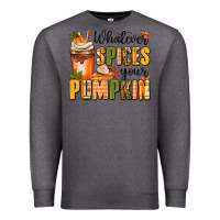 Charcoal Heather whatever spices your pumpkin Premium Sweatshirt - MaliasSmallBusiness
