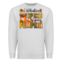 Dove Grey whatever spices your pumpkin Premium Sweatshirt - MaliasSmallBusiness