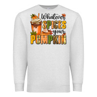 Oatmeal Heather whatever spices your pumpkin Premium Sweatshirt - MaliasSmallBusiness