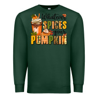 Sports Green whatever spices your pumpkin Premium Sweatshirt - MaliasSmallBusiness