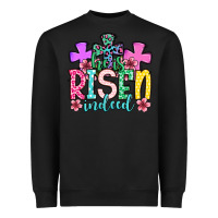 Black Easter Day He is risen indeed Heavyweight Sweatshirt - OliviaCreatesArt