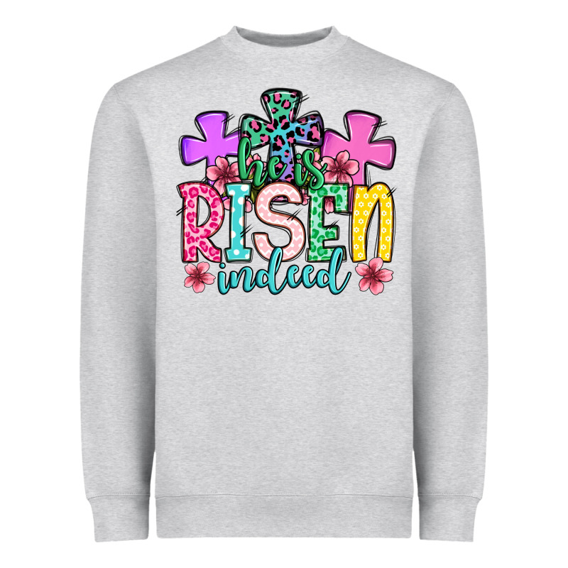 Easter Day He Is Risen Indeed Heavyweight Sweatshirt by OliviaCreatesArt | Teevron