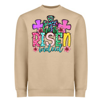 Mushroom Easter Day He is risen indeed Heavyweight Sweatshirt - OliviaCreatesArt