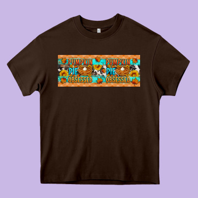 Pumpkin Pie Obsessed Heavy Core Tee Designed By Artiststas