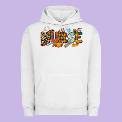 Fall Nurse Urban Hoodie Designed By Nancycooperartshop