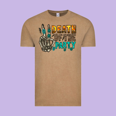 Death Of Party Vintage Tee Designed By Racoondesign