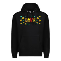 Black for the love of the game softball Premium Hoodie - Jasminsmagicworld